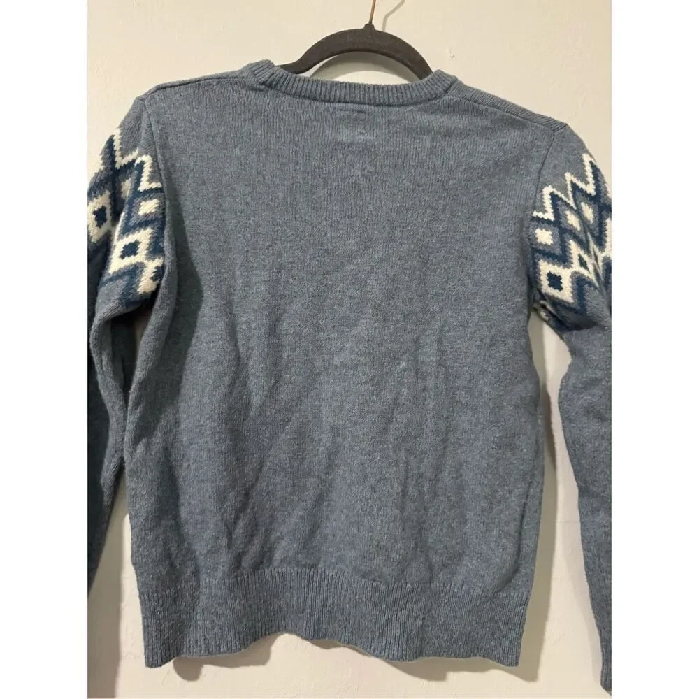Gap kids fair isle print sweater cotton L10